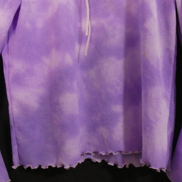 POSITIVE RESULTS | P2P 13 inches measured | Purple Tie Dye Ruffle Sleeve Top - Picture 7 of 14